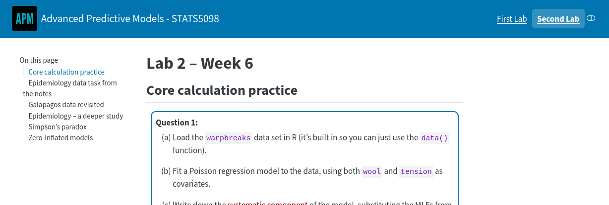 Image of a website with a rich navigation bar due to a narrower
